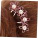 Angoily hair comb top clip alloy rhinestones pearl hair clip ponytail Korean version flowers flower pearl the flowers temperament comb Miss spring hair jewelry headgear large back of head - Buy Online on GoSupps.com