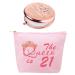 21 Birthday 21st Birthday Gifts for Her 21st Birthday Gifts for Women Finally 21 21st Birthday Girl Gift for 21 Year Old Female Finally 21 Birthday Decorations 21st Birthday Mirror 21 Birthday Bag Rose Gold  Pink