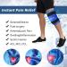MAAZO Knee Ice Pack Wrap - Hot & Cold Therapy for Knee Pain Relief & Injuries - Buy Online on GoSupps.com