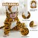 Doladola Baby Hooded Tiger Onesie | Newborn Loungewear Jumpsuit 6-12 Months - Buy Online on GoSupps.com