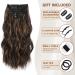 Fliace Clip in Hair Extensions 20 6pcs Dark Brown Balayage Highlights - Natural Blend Hairpieces - Buy Online on GoSupps.com