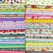 flic-flac 200pcs 4 x 4 inches (10cmx10cm) Cotton Craft Fabric Bundle Squares Patchwork Lint DIY Sewing Scrapbooking Quilting Dot Pattern Artcraft 200pcs 10cm*10cm