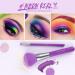 Docolor 10Pcs Premium Synthetic Makeup Brush Set - Neon Purple - Buy Online on GoSupps.com