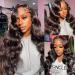 ALLRUN Brazilian Body Wave Human Hair Bundles with Closure - 20 22 24 + 18 Inch Free Part Lace Closure - 100% Unprocessed Virgin Hair - Buy Online on GoSupps.com