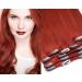 Clip In Extensions Set 100% Real Hair 7 pieces 70g Hair Extension 55cm Clip-In Hair Extension in the color #350 Copper