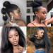 Allyreetress Highlight Yaki Drawstring Ponytail Extension for Black Women Kinky Staight Up Down Pony Tail Synthetic Hair Extensions 20 Inches 2 Clip in 20 inches HL4/30 - Buy Online on GoSupps.com
