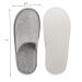 15 Pairs Disposable Linen Spa Slippers | Non-Slip Closed Toe | Portable Indoor Shoes for Hotel, Travel, and Home | Individually Wrapped | Gray - Buy Online on GoSupps.com