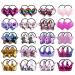 40pcs Baby Girls Hair Ties Sequins Elastic Headband Soft Rubber Hair Band Multicolored Ponytail Holder for Toddlers Kids