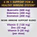 6-in-1 Daily Immune Support with Quercetin, Vitamin C, Zinc, Elderberry & Bromelain - Non-GMO, Gluten-Free - 120 Count - Made in USA - Buy Online on GoSupps.com