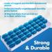 Monthly Pill Organizer - Pack of 2 | 31 Day Medication Holder with Removable Pods | Portable Pill Case for Daily Vitamins & Travel - Blue - Buy Online on GoSupps.com