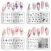 BORN PRETTY Flower & Leaves Theme Nail Art Stamping Plates - Set of 4 | Manicure DIY Printing Tools - Buy Online on GoSupps.com
