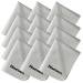 Hisewen Microfiber Cleaning Cloth Glasses Cloth Camera Lens Cleaner for Eyeglass, Phone, Camera, Tablet, Computer Screen Cleaning (12 Pack, 6X7)