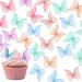 TIESOME Lot de 48 papillons comestibles pour d coration de g teau d coration de g teau aux couleurs vives pour mariage anniversaire f te sur le th me des fleurs jeux de princesse (multicolore 1) - Buy Online on GoSupps.com