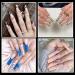 240 Pieces Transparent Nail Tips - Extra Long Half Cover Square Acrylic Tips for DIY Nail Art - 12 Sizes - Perfect for E-commerce International Shipping - Buy Online on GoSupps.com