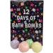 Christmas Bath Bomb Advent Calendar 12 Days of Bath Bombs 4 Assorted Scents Vanilla Lavender Mint Neroli - Buy Online on GoSupps.com