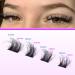 JIMIRE Cluster Lashes Individual Eyelash Clusters Natural Look Eyelashes Extension Russian D Curl Lash Extensions Fluffy Eyelash Individuals 9-17mm Thick Fake Eyelashes - Buy Online on GoSupps.com