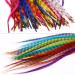 HQdeal Feather Hair Extension Kit - 52 Synthetic Feathers, 100 Beads, Pliers & Hook (Mixed Colors) - Buy Online on GoSupps.com