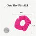 Set of 2 Hot Pink Solid Scrunchies - Stylish Hair Accessories - Buy Online on GoSupps.com