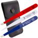 3 Swords Germany brand quality professional stainless steel precision tweezer set FRANCE slanted straight pointed eyebrows hair synthetic leather case manicure pedicure by 3 Swords (005397) "France"