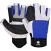 FitsT4 Sailing Gloves 3/4 Finger | Ideal for Sailing, Yachting, Kayaking, Fishing | Medium Blue | Men and Women - Buy Online on GoSupps.com