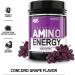 Optimum Nutrition Amino Energy - Pre Workout Energy Powder with BCAA & Green Tea - Concord Grape 65 Servings - Buy Online on GoSupps.com