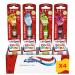 Aquafresh Pack of 4 soft milk toothbrushes for children from 3 to 5 years old