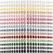 360 Pieces Women Short Press on Nails Square Artificial False Nails Stick on Nails Set Glossy Pure Color Fake Nail Pack Full Cover Fingernails Medium Length Fake Nails for Girl (Classic Color)