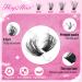 DIY Lash Extension Kit - Fluffy D Curl Cluster Lashes | 80D Volume Individual Eyelash Extensions with Bond Seal & Tweezers by HeyAlice - Buy Online on GoSupps.com