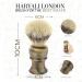 Handmade English Silver Tip Badger Shaving Brush | Imitation Horn Handle by Haryali London - Luxury Wet Shaving Accessories - Buy Online on GoSupps.com