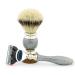 5Pc Men's Shaving Kit - Silver Tip Badger Brush Razor Soap & Bowl | Perfect Gift for Men - Buy Online on GoSupps.com