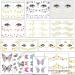 Tazimi Glitter Face Temporary Tattoos - 16 Sheets | Butterfly, Daisy, Totem, Snowflake | Halloween Makeup for Women & Girls | Metallic Freckles, Facial Decoration for Dancer Costume Parties - Buy Online on GoSupps.com