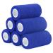 Legal bandage combined self -adhesive 10cm x 4.5m 6 rolls fixing sords self -adhering cohesive bandage for first aid dog veterinary wrapping sport elastic bandage for wrist feet (blue) 10cm blue