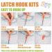 Ebulous DIY Latch Hook Rug Kit - Sleeping Cat Design for Home Decor - Adults & Kids Craft Set with Pre-Printed Canvas - 20.5 x 15in - Buy Online on GoSupps.com