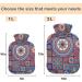Buy Naanle Ethnic Mandala Hot Water Bottle - 2L Large Transparent Heat & Cold Therapy for Pain Relief - Ideal for Bed Hands & Feet Warmers - Buy Online on GoSupps.com