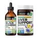 BIO KRAUTER Black Cohosh Tincture 4 Fl. Oz. & Liver Support 60 Gummies