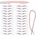 Eyebrow Stencil Kit 24 Stylish Reusable Eyebrow Shaper Templates for Women Quick Makeup Tools Black
