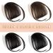 Morica 100% Human Hair Clip in Bangs - Wispy Fringe with Temples, Air Bangs for Daily Wear (A-Black Brown) - Buy Online on GoSupps.com