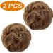 JJstar 2PCS Messy Bun Hair Pieces - Brown Blonde Curly Fake Hair Buns for Women & Girls - Buy Online on GoSupps.com