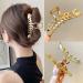 Gold Fish Bone Hair Claw Clip - Nonslip Vintage Hair Accessory for Women (B-silver) - Buy Online on GoSupps.com