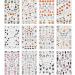 Halloween Nail Stickers 12 Sheets Self-Adhesive Nail Decal Ghosts Nail Art Decoration Design Supplies - Buy Online on GoSupps.com