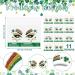 117 Pcs St. Patrick's Day Glitter Face Tattoos - Shamrock Clover Temporary Jewelry Stickers for Party Accessory - 33 Sheets - Buy Online on GoSupps.com