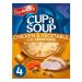 Batchelors Batchelors Chicken/Vegetable Soup with Croutons 4 Sachets 110g
