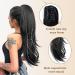 Isaic 22 Inch Claw Clip Ponytail Hair Extension - Dark Brown | Natural Wavy Sythetic Hairpiece for Women - Buy Online on GoSupps.com