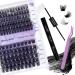 DIY Lash Extensions Set - Cluster Lashes with Eyeholder Bond & Seal - C3+C9-C Curl (12-16mm) Kit for At-Home Application - Buy Online on GoSupps.com