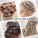 Swpeet 40Pcs Black U-Shaped Crystal Hair Pins & Clips Set - Bridal Wedding Hair Accessories with Storage Bag - Buy Online on GoSupps.com