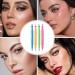 Eyeliner Pen - Precision Liquid Eyeliner Pad | Waterproof Liquid Eyeliner Pen for Long-Lasting Eye Makeup | 4pcs Double-Ended Colored Pad Eyeliner Set with Smooth Application - Buy Online on GoSupps.com