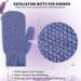 Evridwear Shower Exfoliating Mitts - Deep Cleanse Bathing Scrub Gloves for Men and Women | Self Tan Scrubber Mitten & Dead Skin Remover - 1 Pair - Buy Online on GoSupps.com