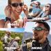 Rivbos RB831/RB832 Polarized Sunglasses - Lightweight TR90 Cycling & Sports Glasses for Men & Women | UV400 Protection for Hiking Running Golf & Fishing - Black & Pink - Buy Online on GoSupps.com