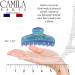 Camila Paris CP3312 Blue French Hair Clip for Women - Strong Hold Claw Clip for Thick, Curly, and Wavy Hair - Fashion Styling Accessory - Made in France - Buy Online on GoSupps.com