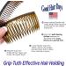 Good Hair Days Grip-Tuth Combs - Set Of 2 Hair Side Combs - Hair Combs For All Types Of Hair - Decorative & Hair Styling Women Accessories (Black 1 Wide) - Buy Online on GoSupps.com